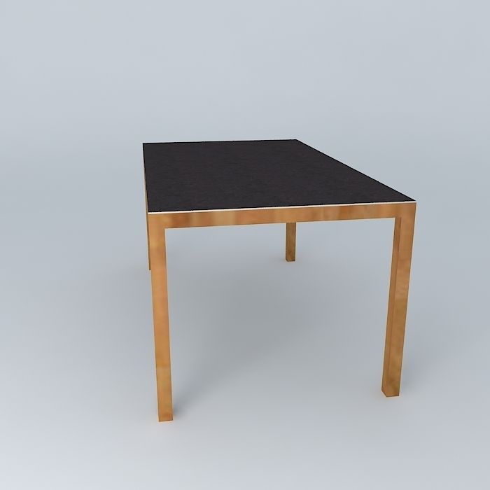 Marble table Free 3D model_2