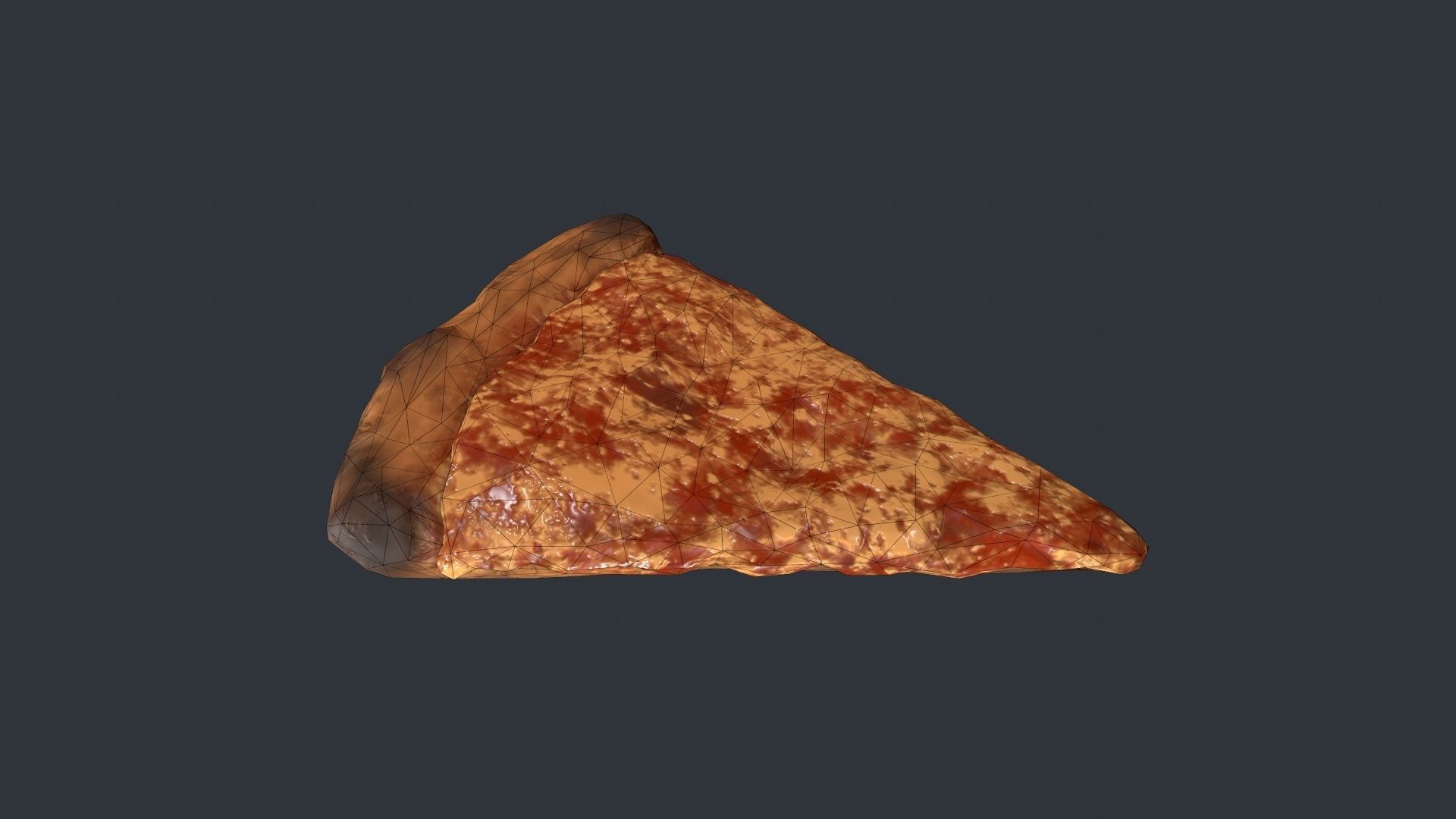 Pizza Slice Low-poly 3D model_6