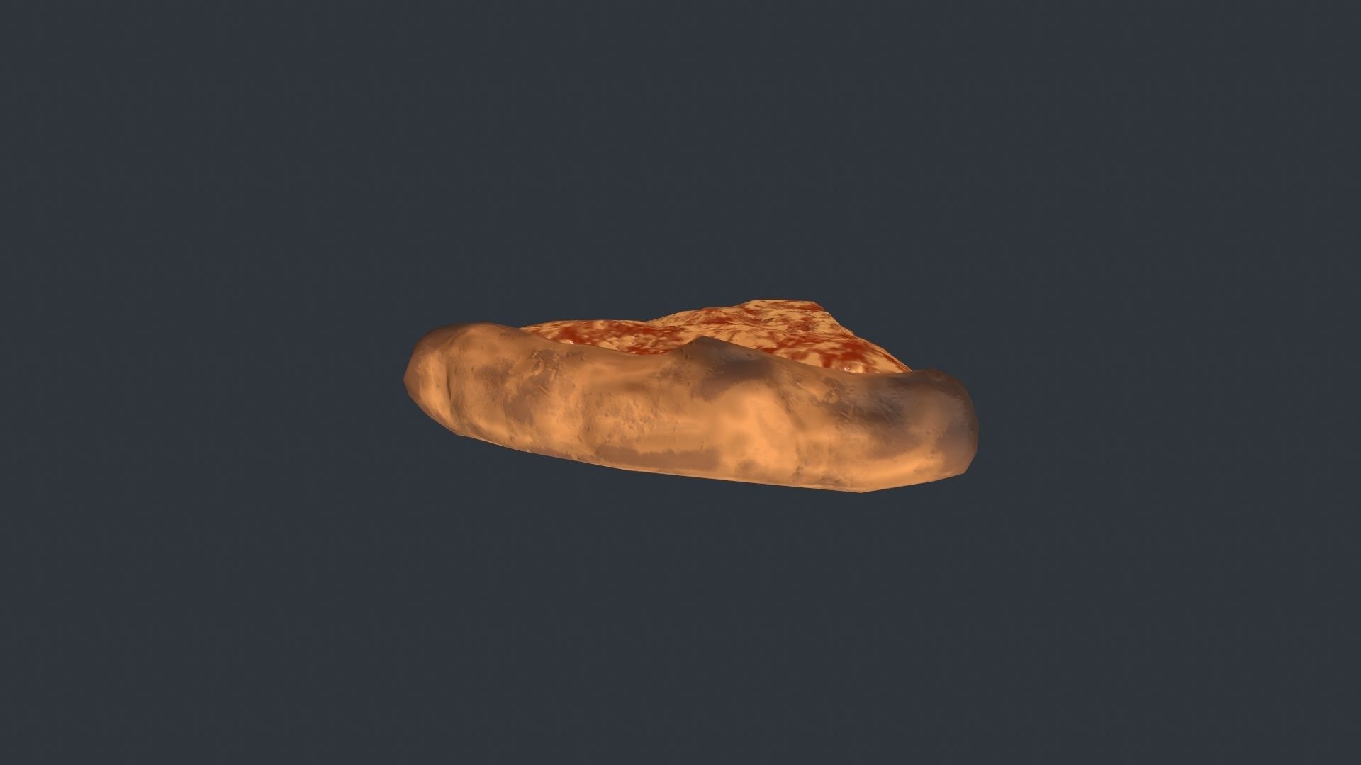 Pizza Slice Low-poly 3D model_5