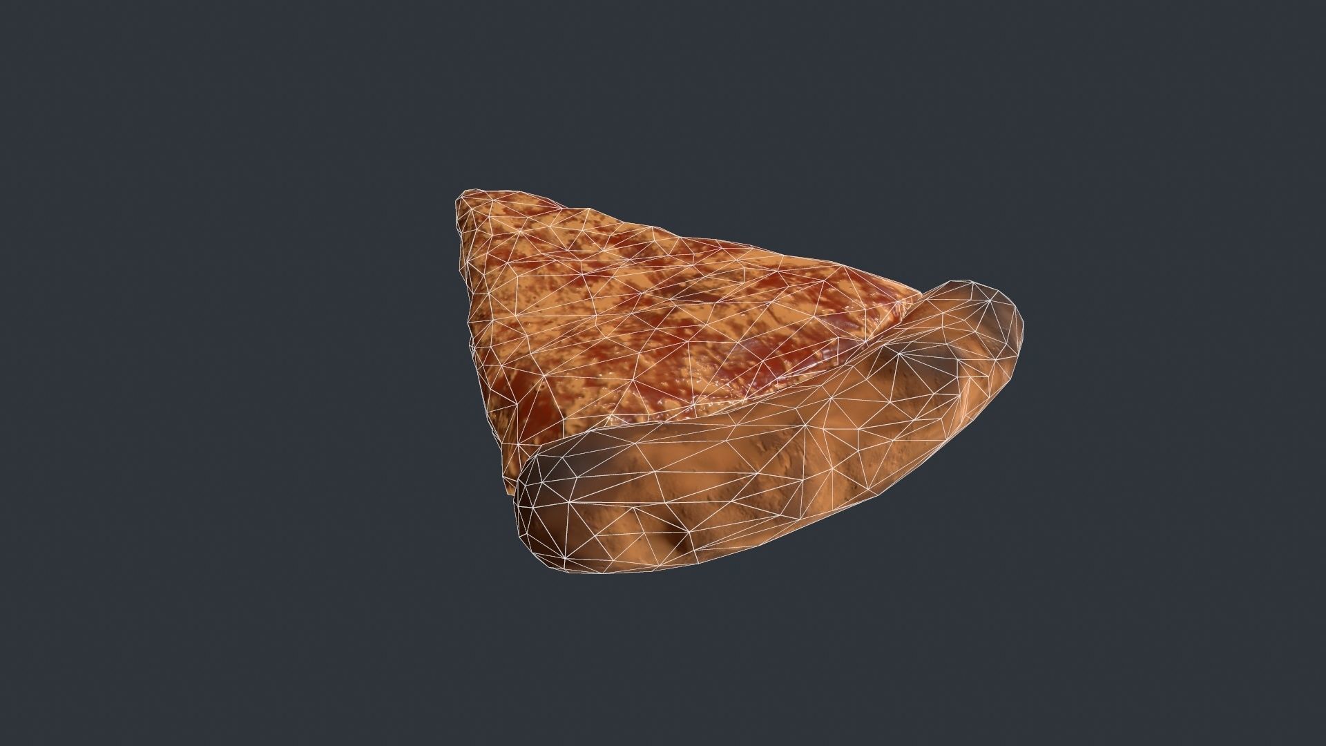 Pizza Slice Low-poly 3D model_7