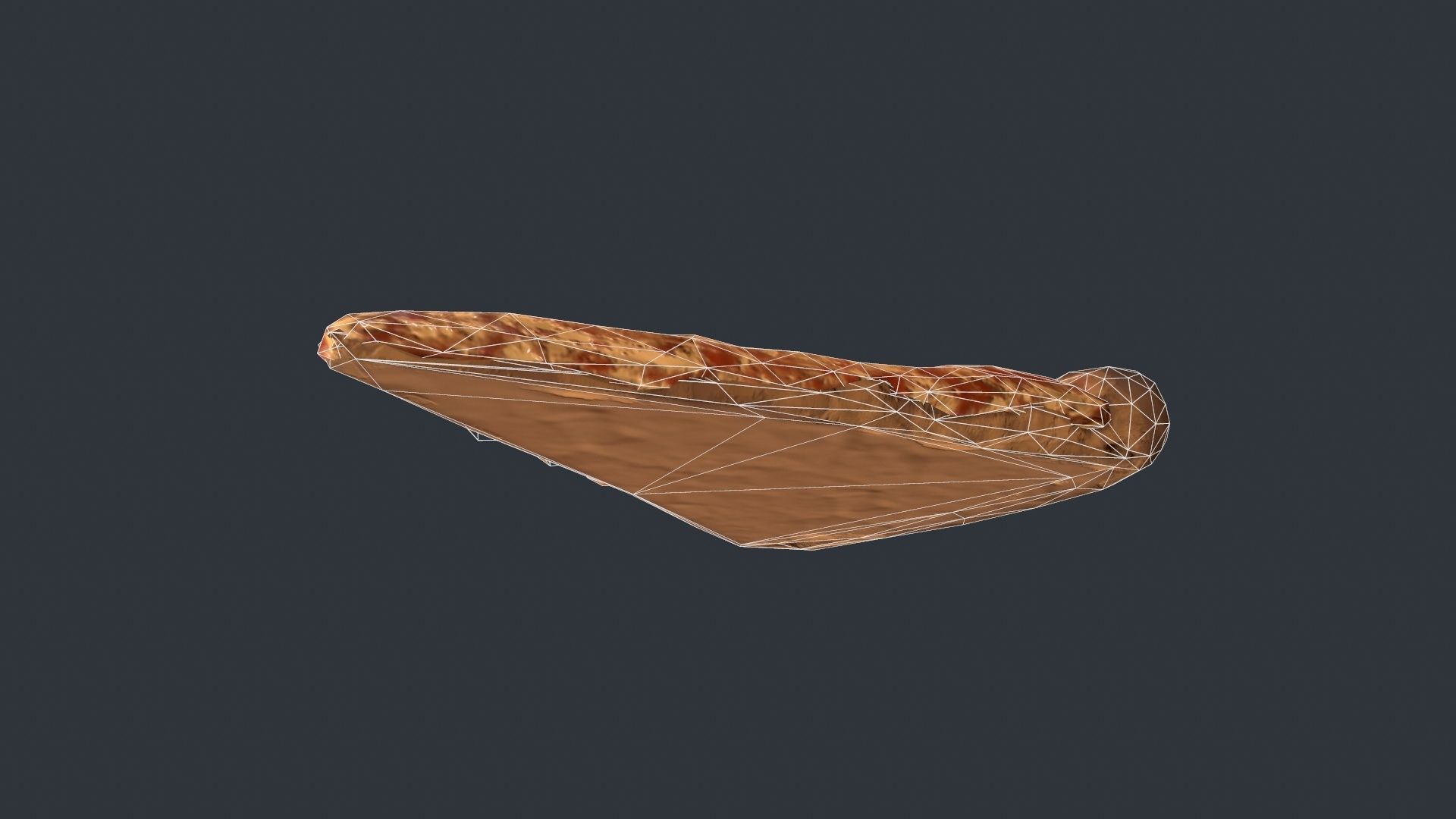 Pizza Slice Low-poly 3D model_8