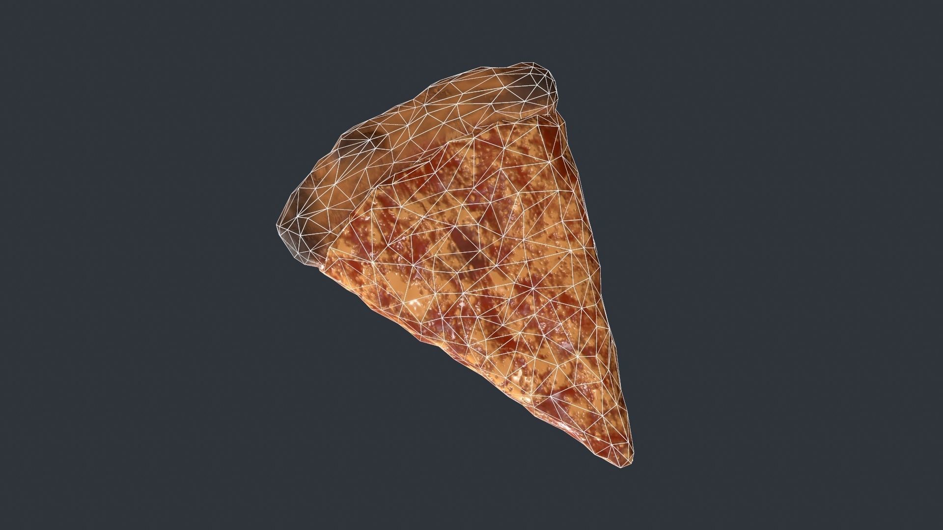 Pizza Slice Low-poly 3D model_13