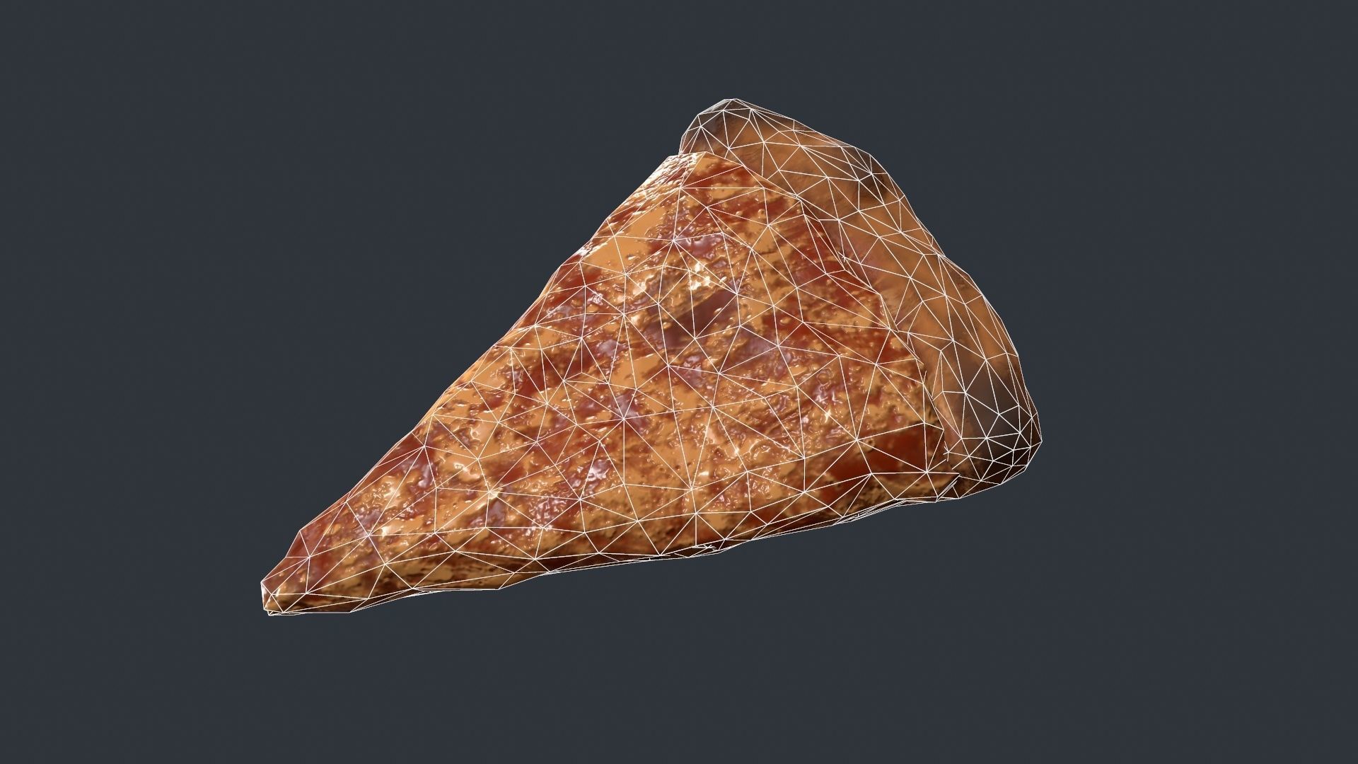 Pizza Slice Low-poly 3D model_9