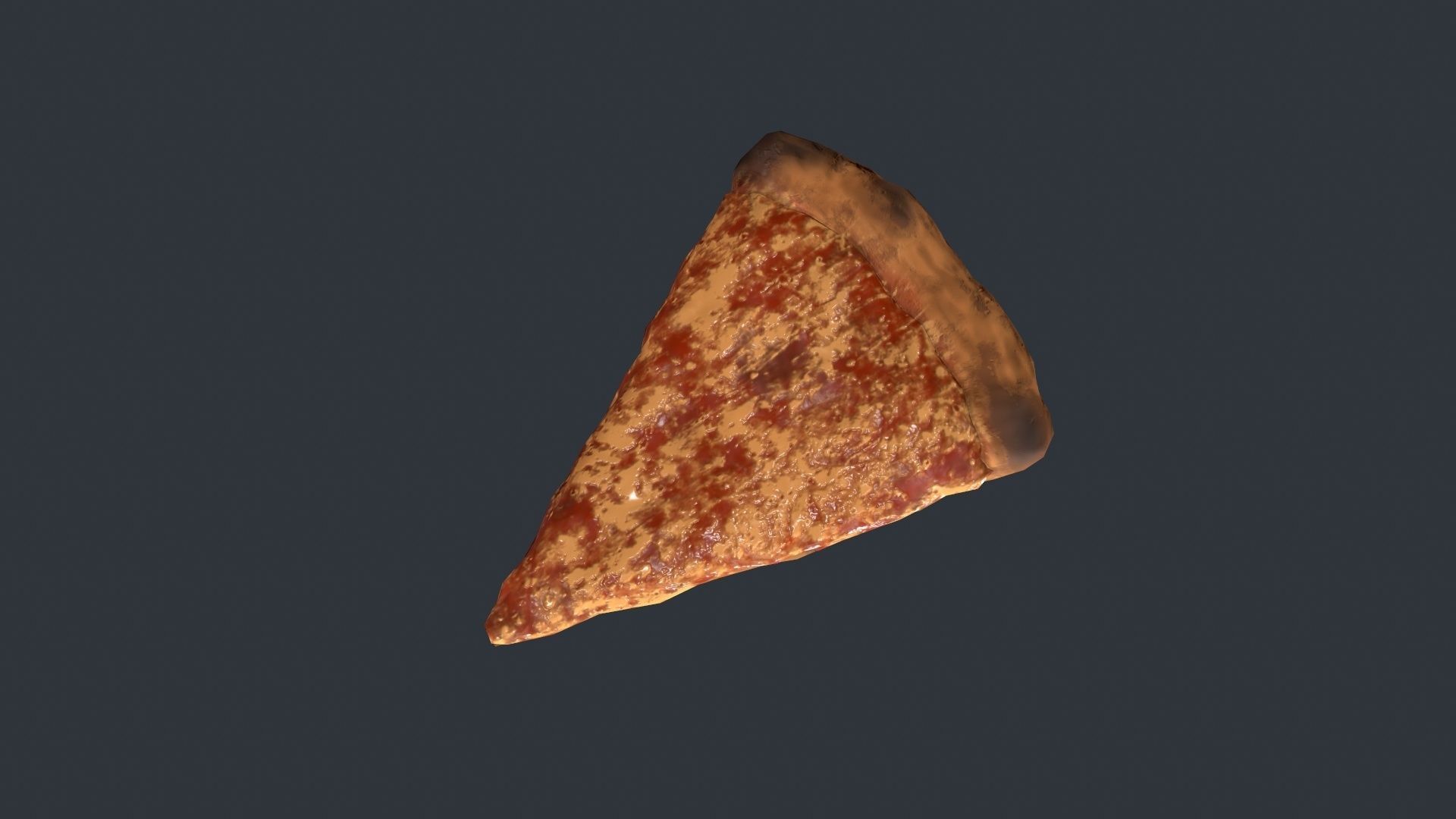 Pizza Slice Low-poly 3D model_4