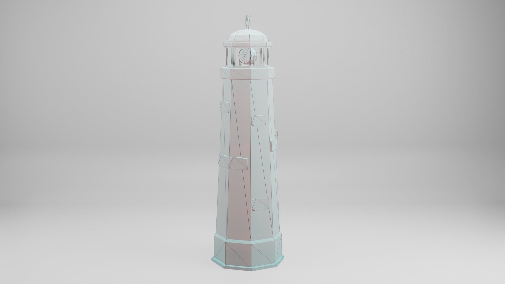 Lighthouse Low-poly 3D model_3