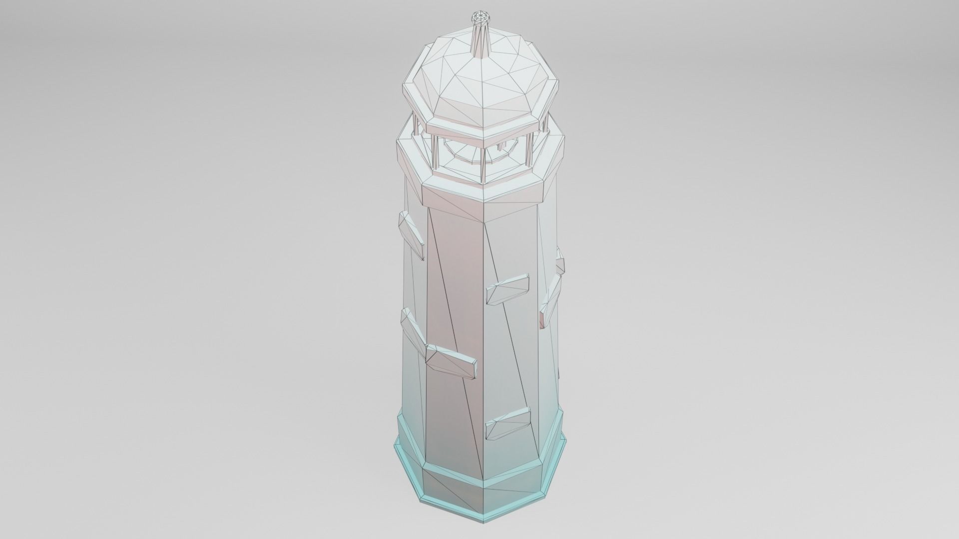Lighthouse Low-poly 3D model_4