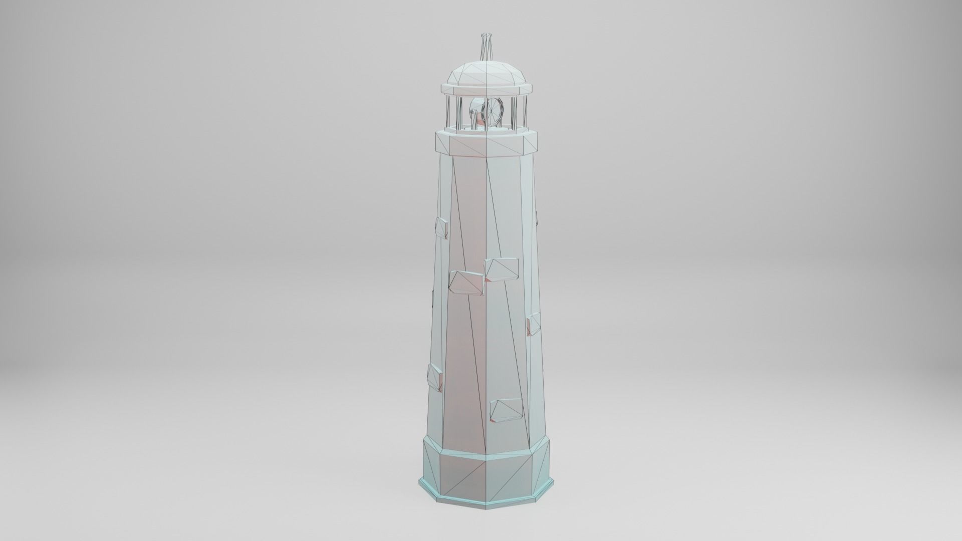 Lighthouse Low-poly 3D model_1