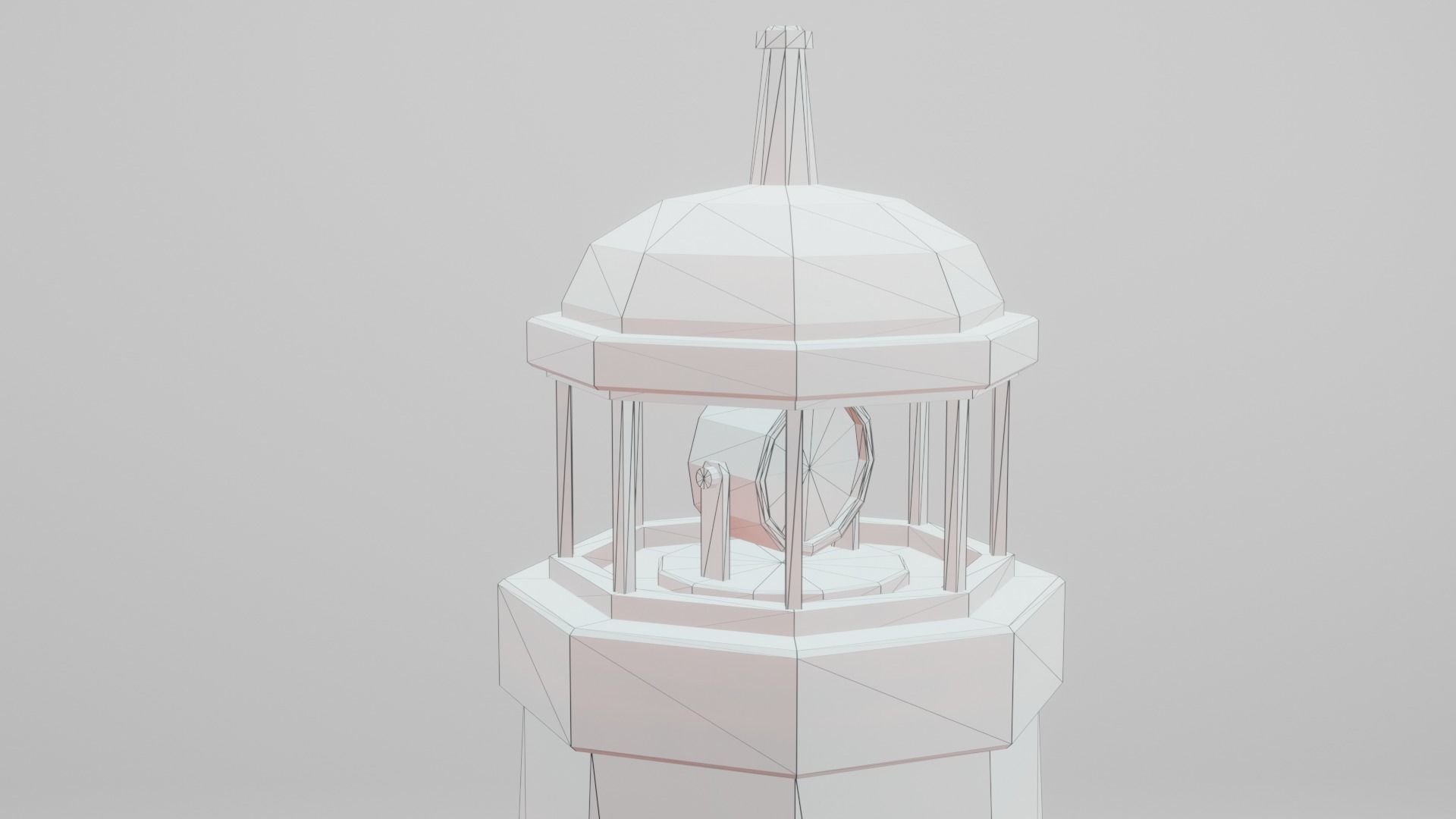 Lighthouse Low-poly 3D model_2