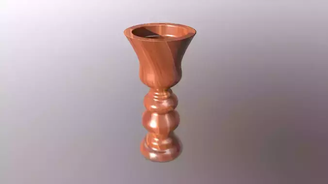 Wooden Decorative Piece - USDZ - GLTF - 