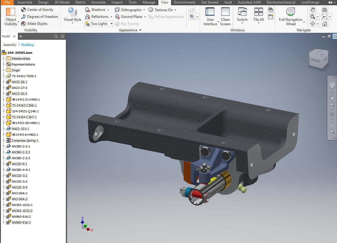 P-51D Mustang Tail Wheel Down Position Lock Support 3D print model_5