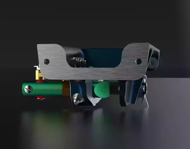 P-51D Mustang Tail Wheel Down Position Lock Support 3D print model