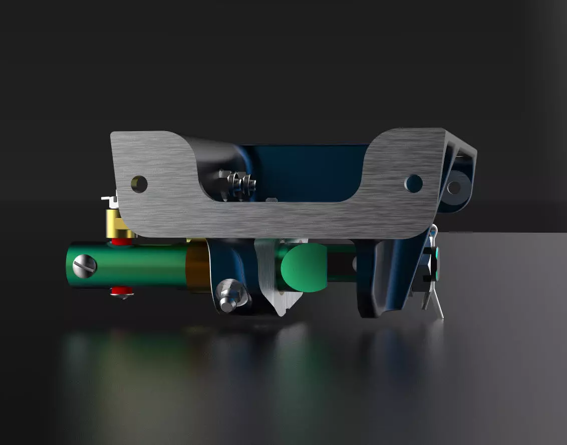 P-51D Mustang Tail Wheel Down Position Lock Support 3D print model_0