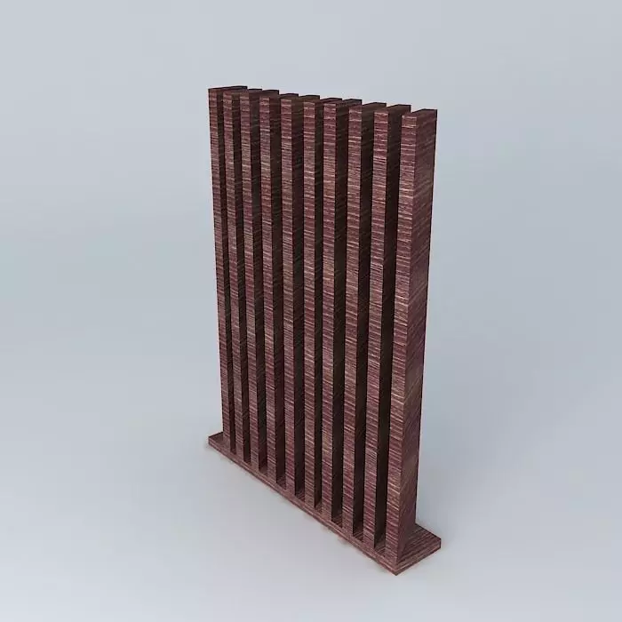 Wooden multiple panel beam Free 3D model