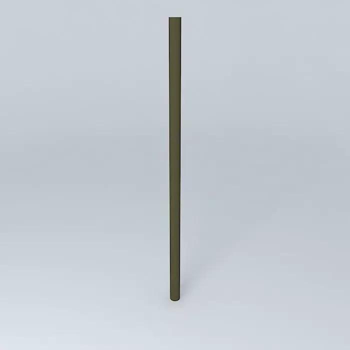 Metal pole Free 3D model_0