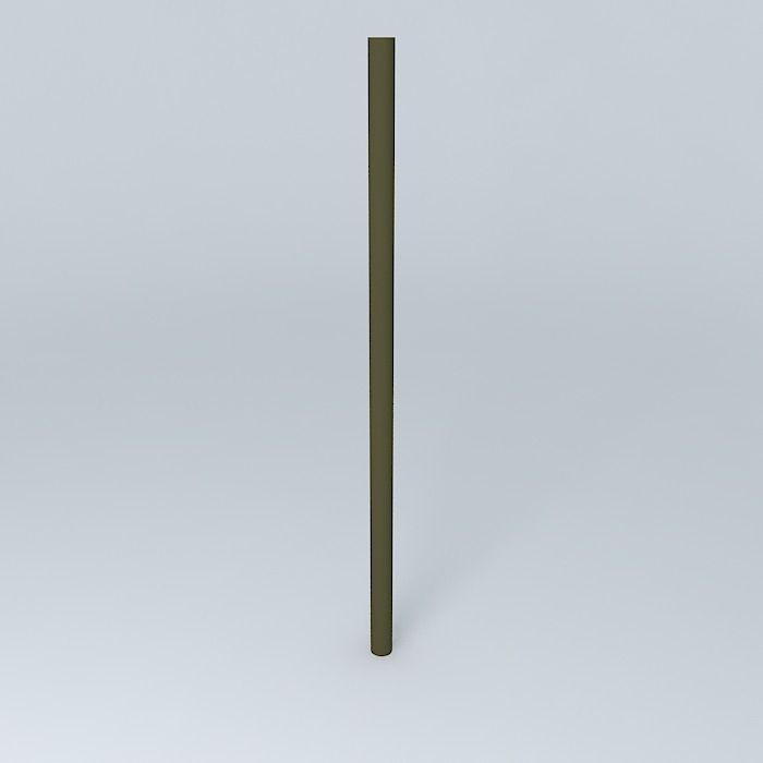 Metal pole Free 3D model_1