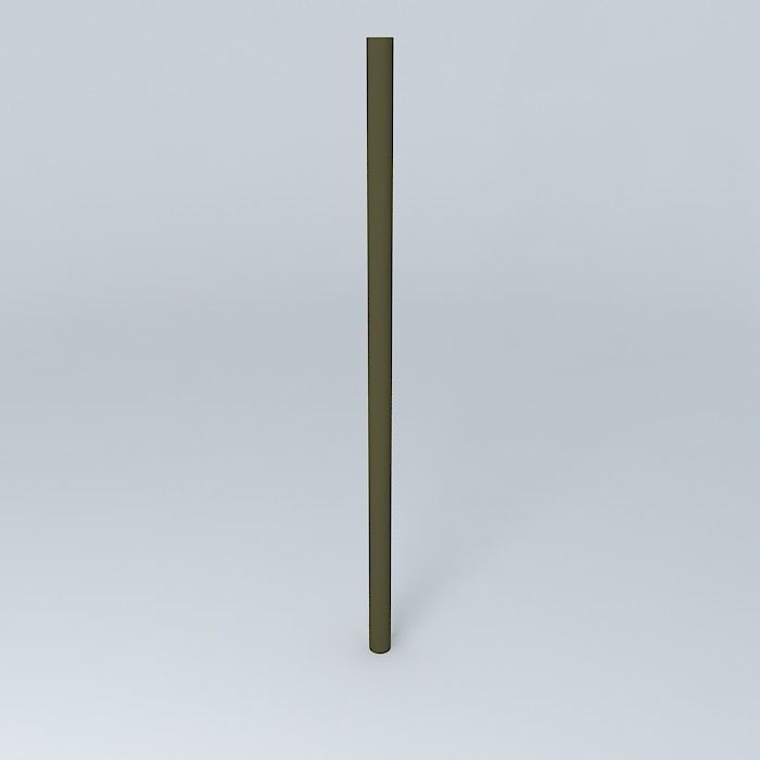 Metal pole Free 3D model_2