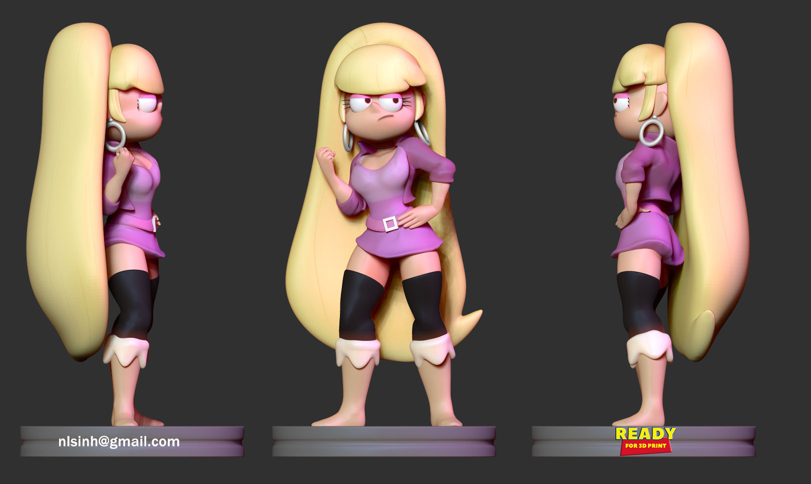 Gravity Falls Pacifica - Fanart 3D print model_1