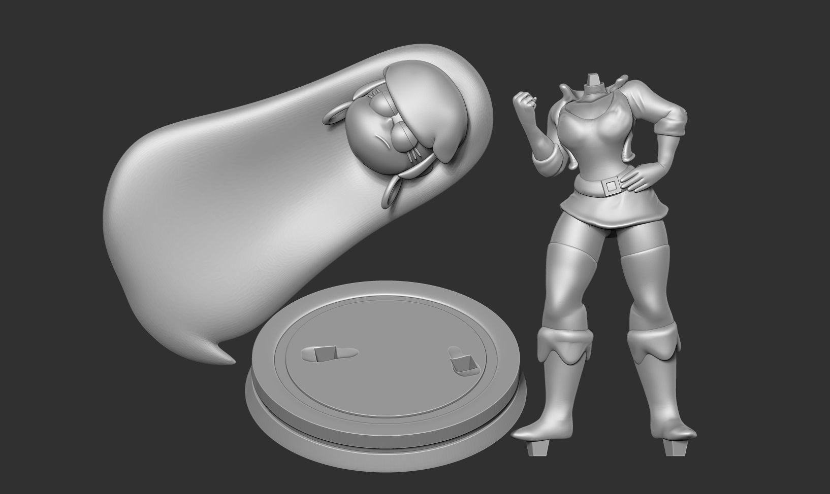 Gravity Falls Pacifica - Fanart 3D print model_2