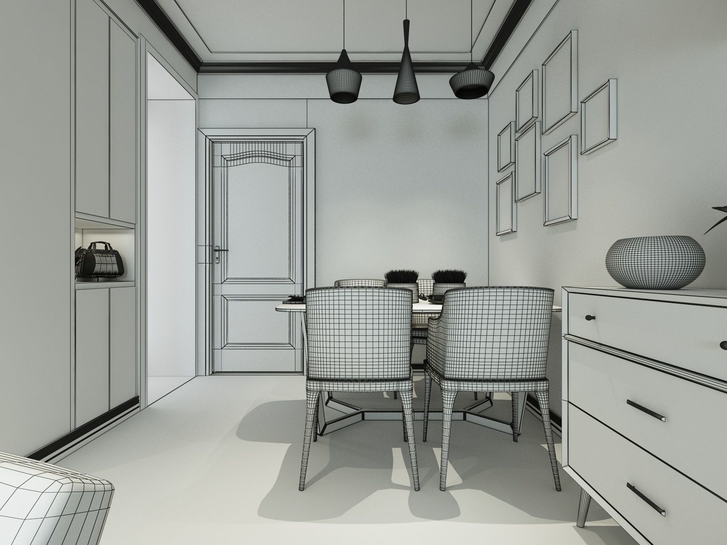 living room 3D model_9