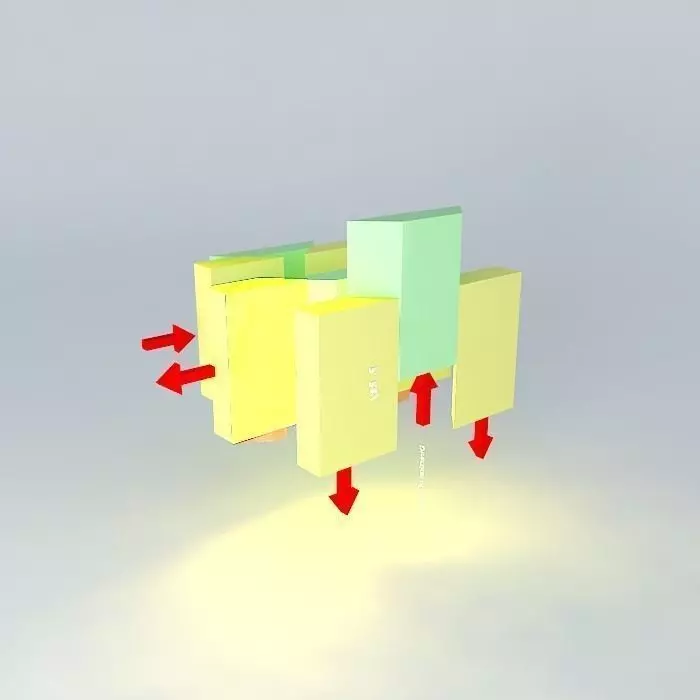 Fault and fault blocks Free 3D model