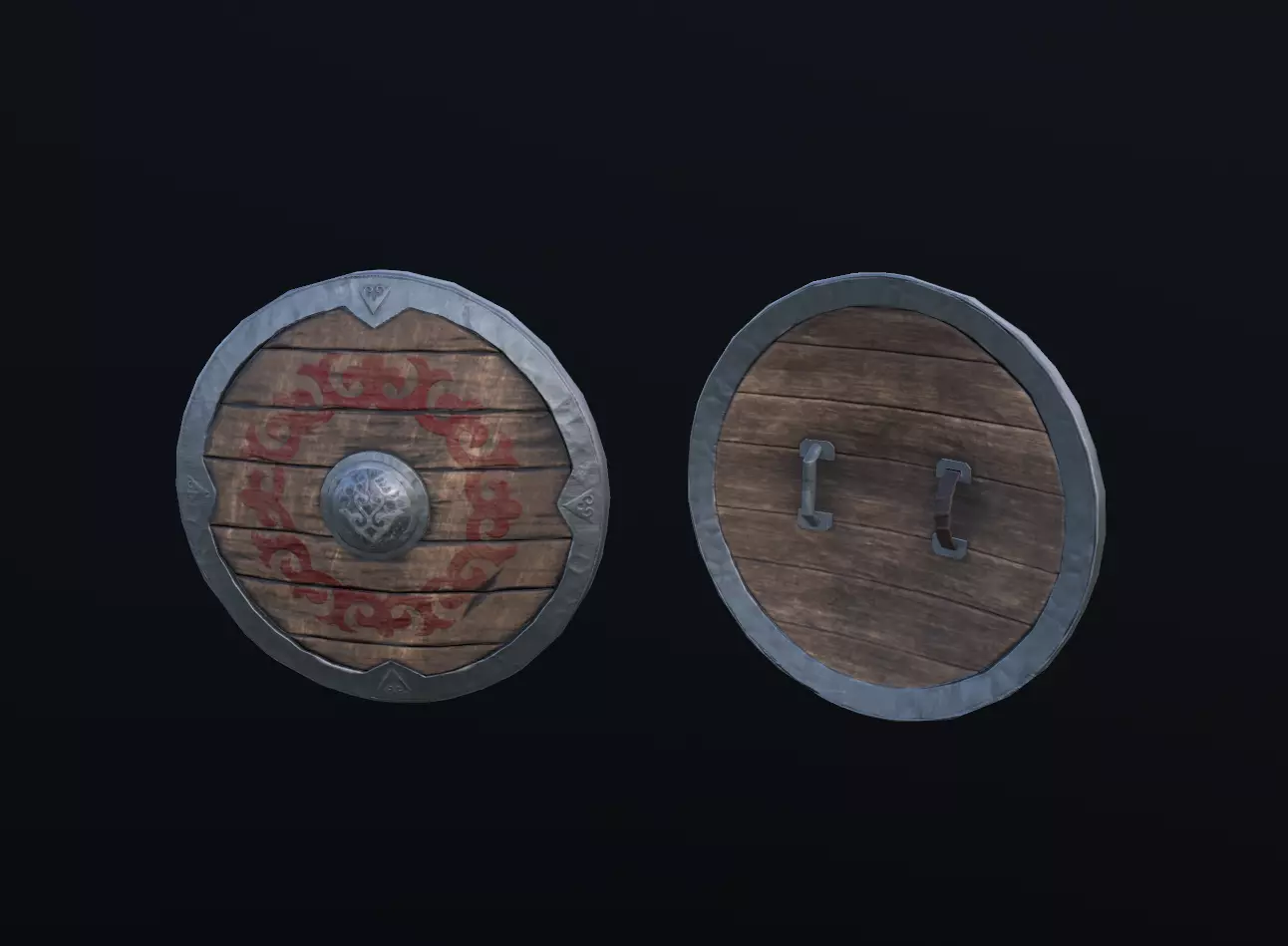 Nomad Shield Low-poly 3D model_0