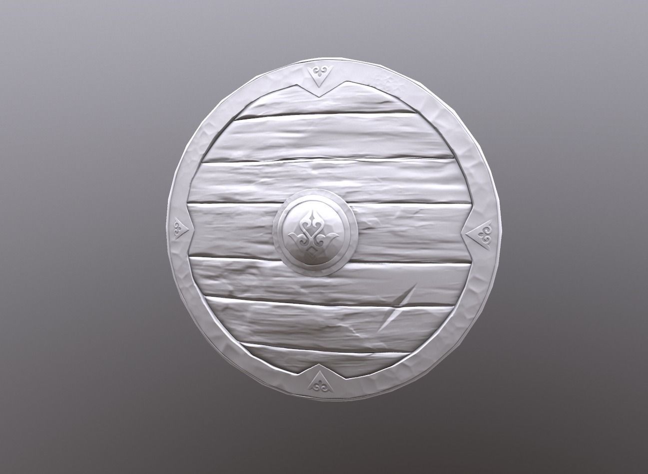 Nomad Shield Low-poly 3D model_5