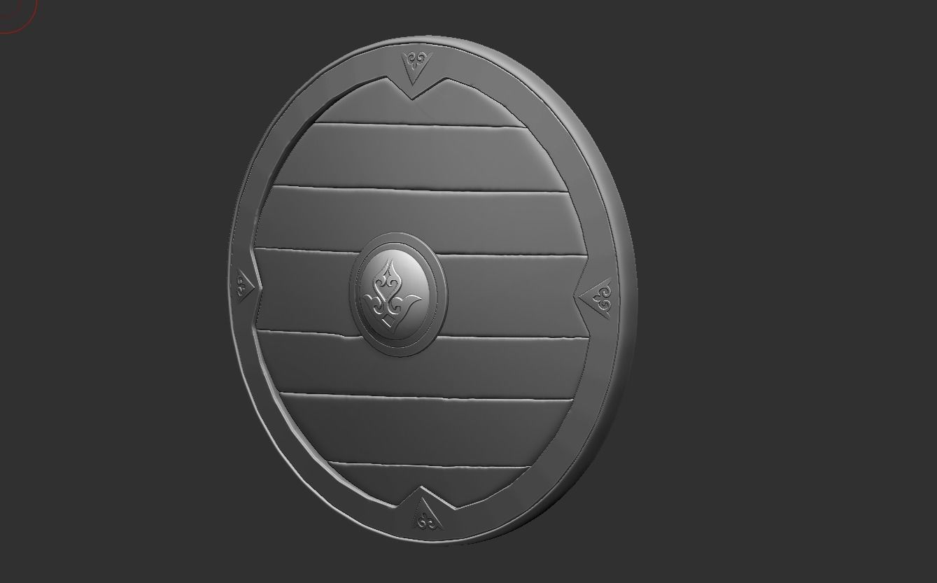 Nomad Shield Low-poly 3D model_6