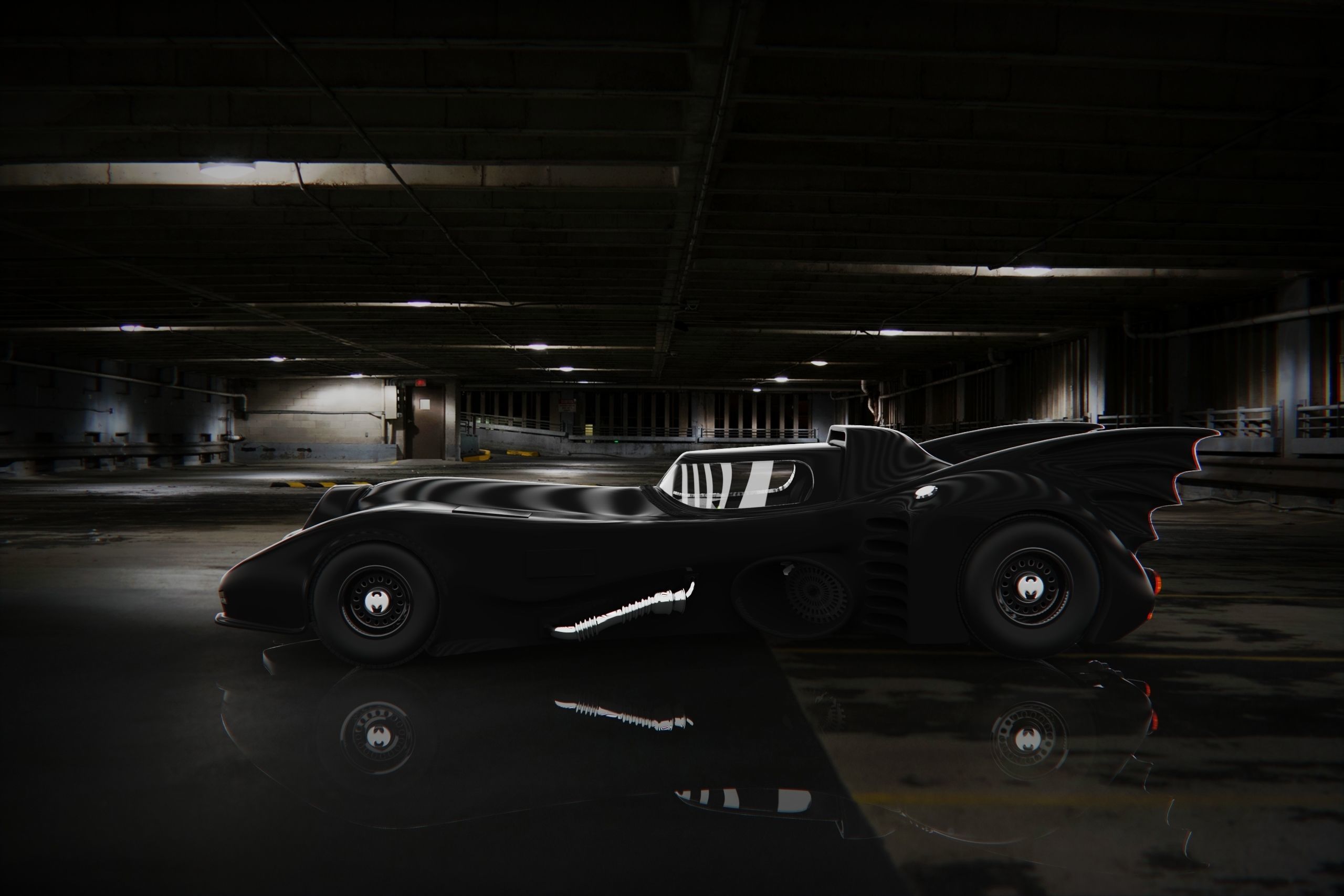 Batmobile 1989 V2 3D model_1