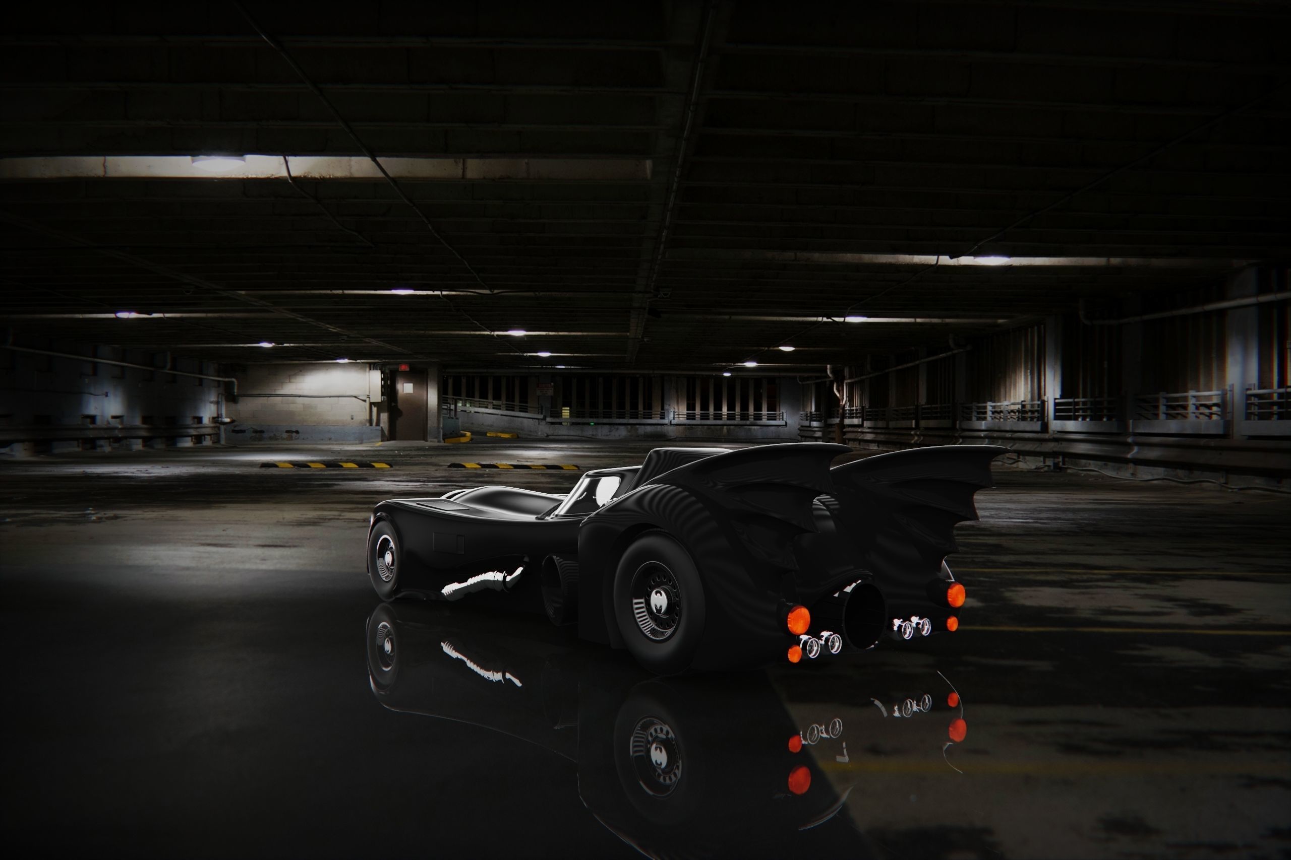 Batmobile 1989 V2 3D model_2