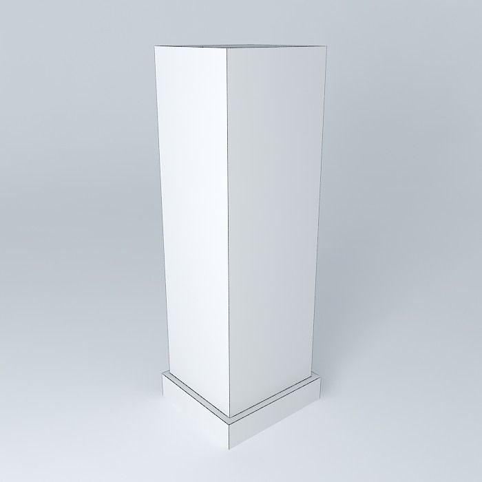 Standing lightbox Free 3D model_3
