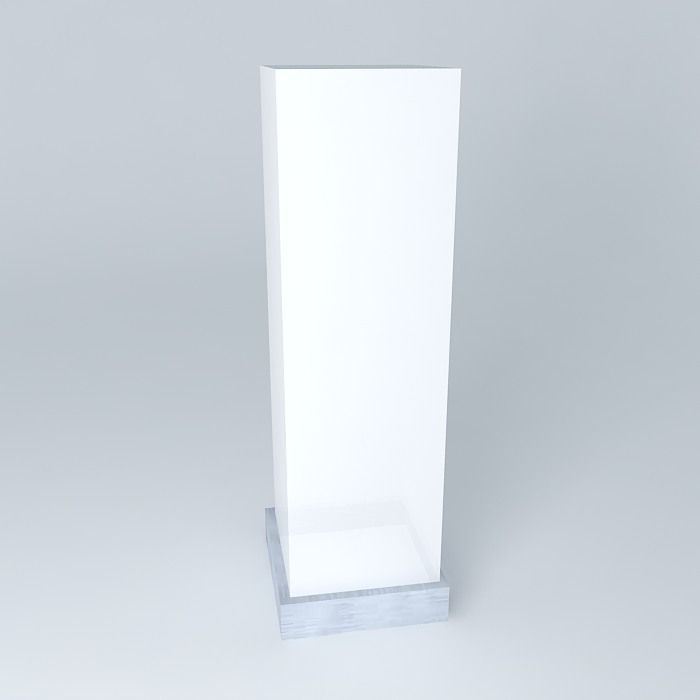 Standing lightbox Free 3D model_2