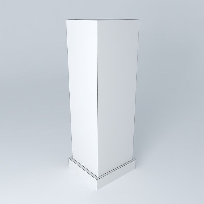 Standing lightbox Free 3D model_4