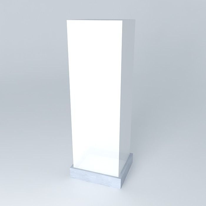 Standing lightbox Free 3D model_1