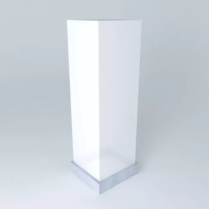 Standing lightbox Free 3D model_0