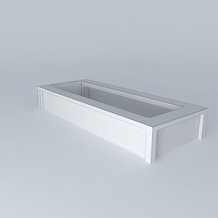 Long bar counter Free 3D model_3