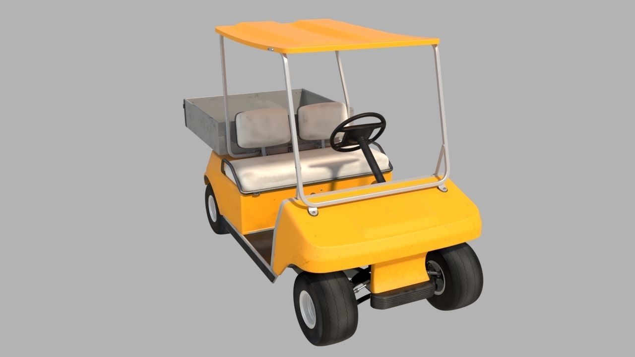 golf cart 3D model_1