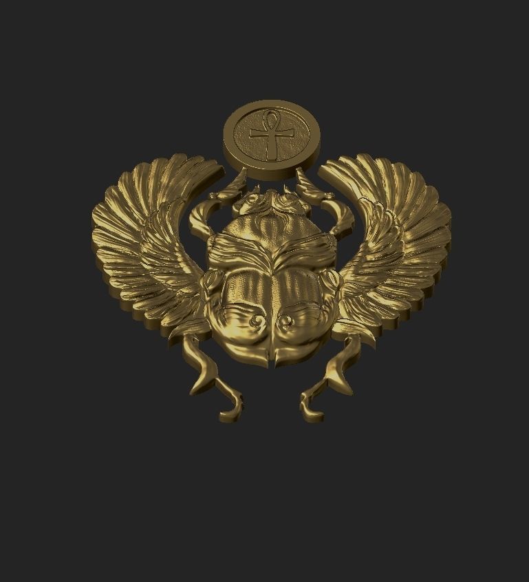 SCARAB ANKH SYMBOL 3D print model_1