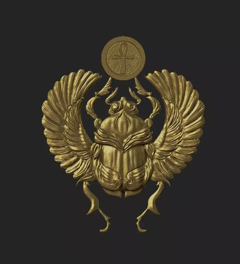 SCARAB ANKH SYMBOL 3D print model_0