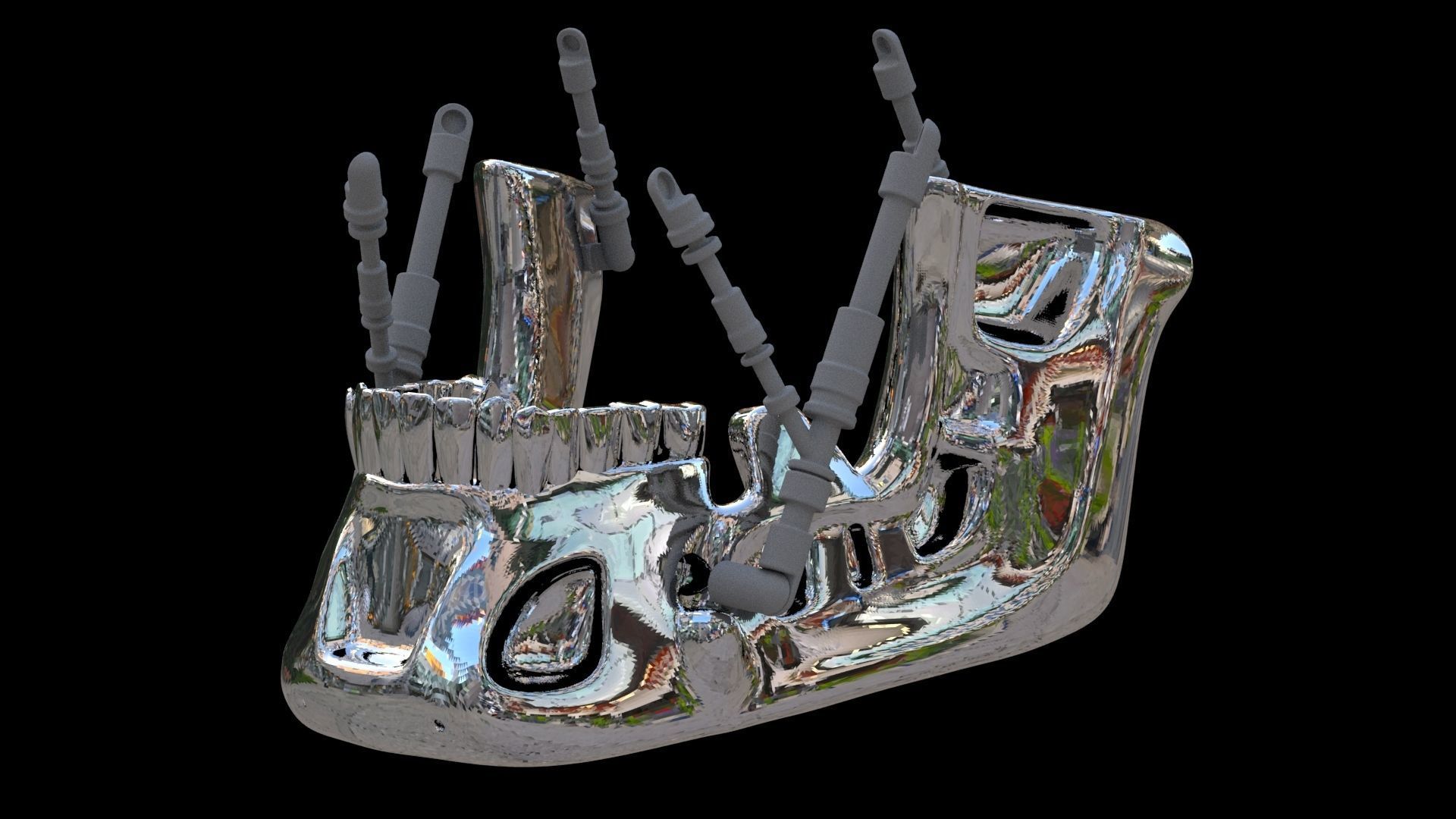 Terminator T-800 Skull Bust 3D Print Stl Model Diorama  3D print model_12