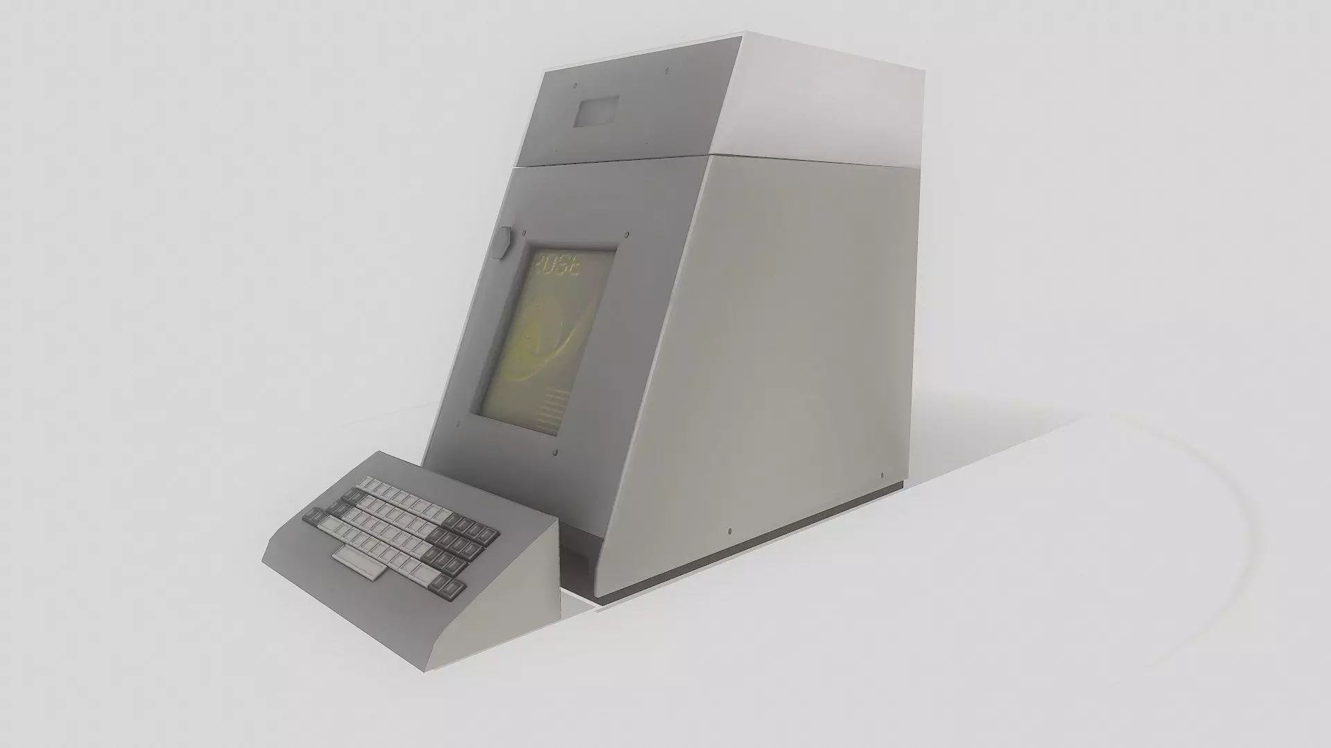 Lowpoly Plato IV Terminal PC Low-poly 3D model_0