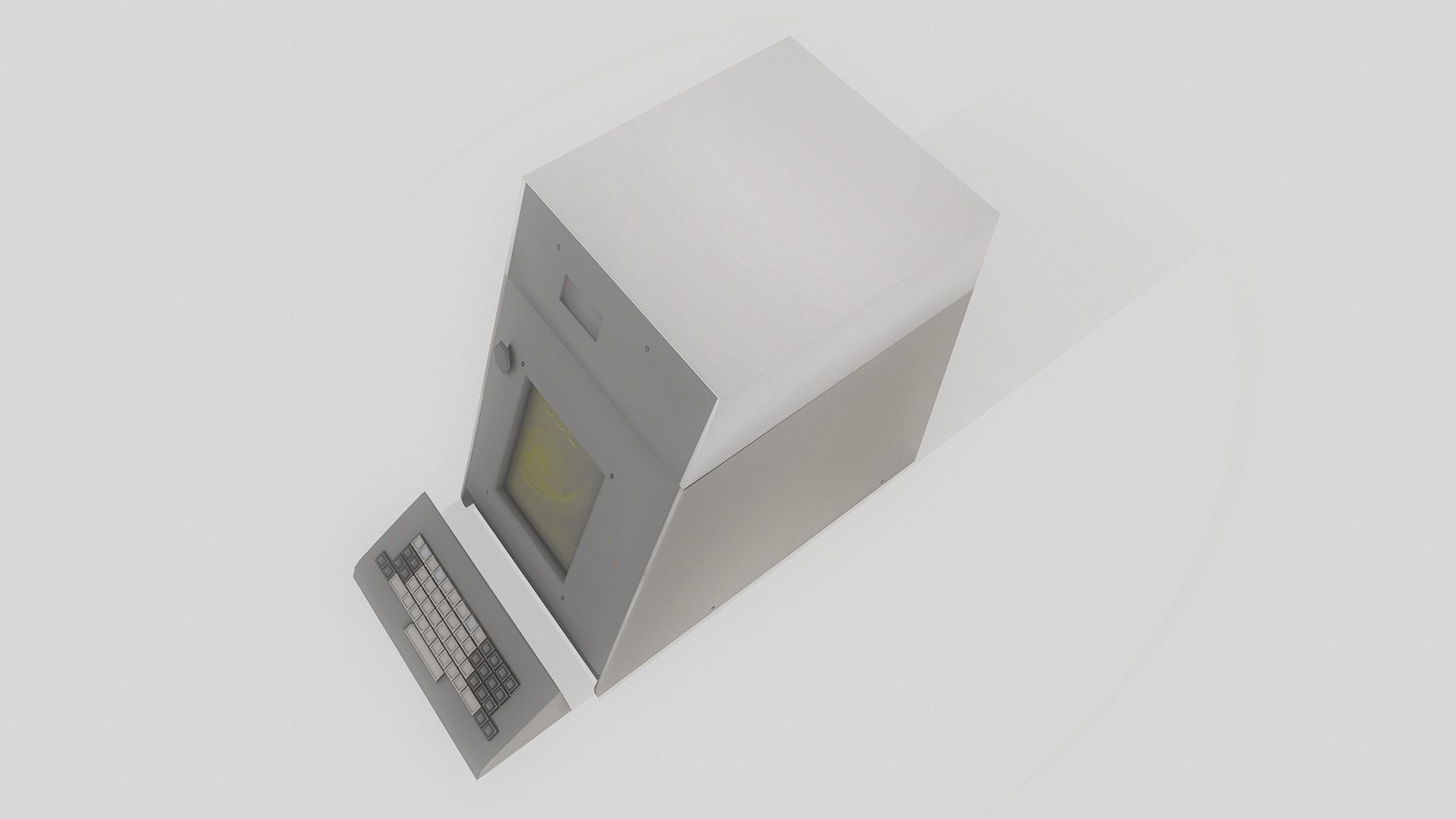 Lowpoly Plato IV Terminal PC Low-poly 3D model_5