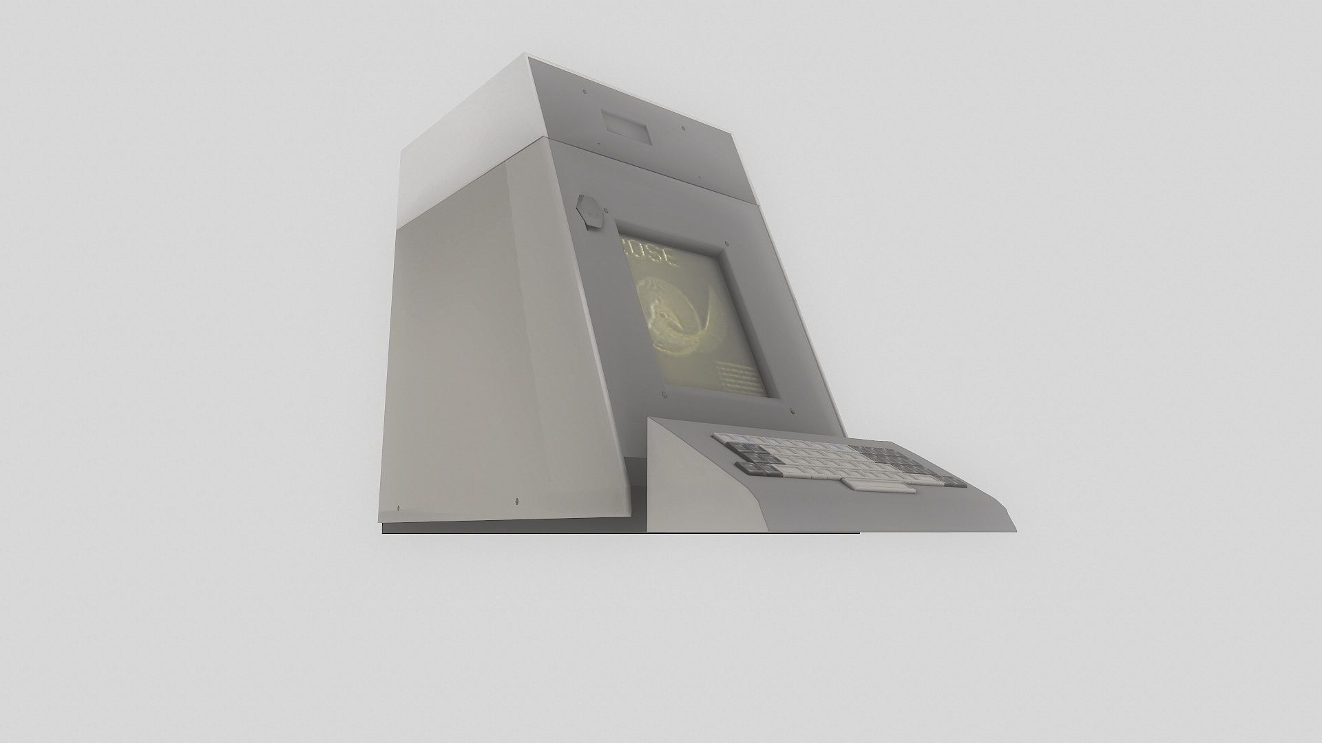 Lowpoly Plato IV Terminal PC Low-poly 3D model_4