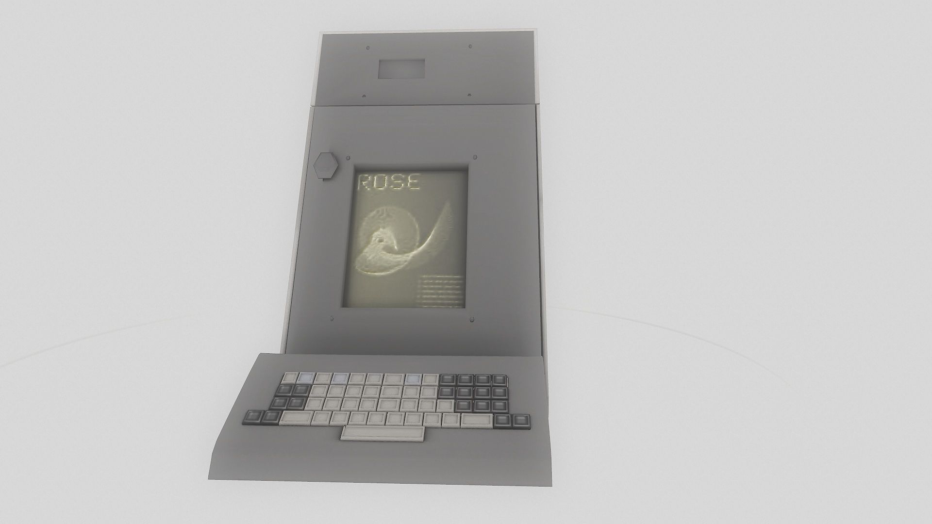 Lowpoly Plato IV Terminal PC Low-poly 3D model_2