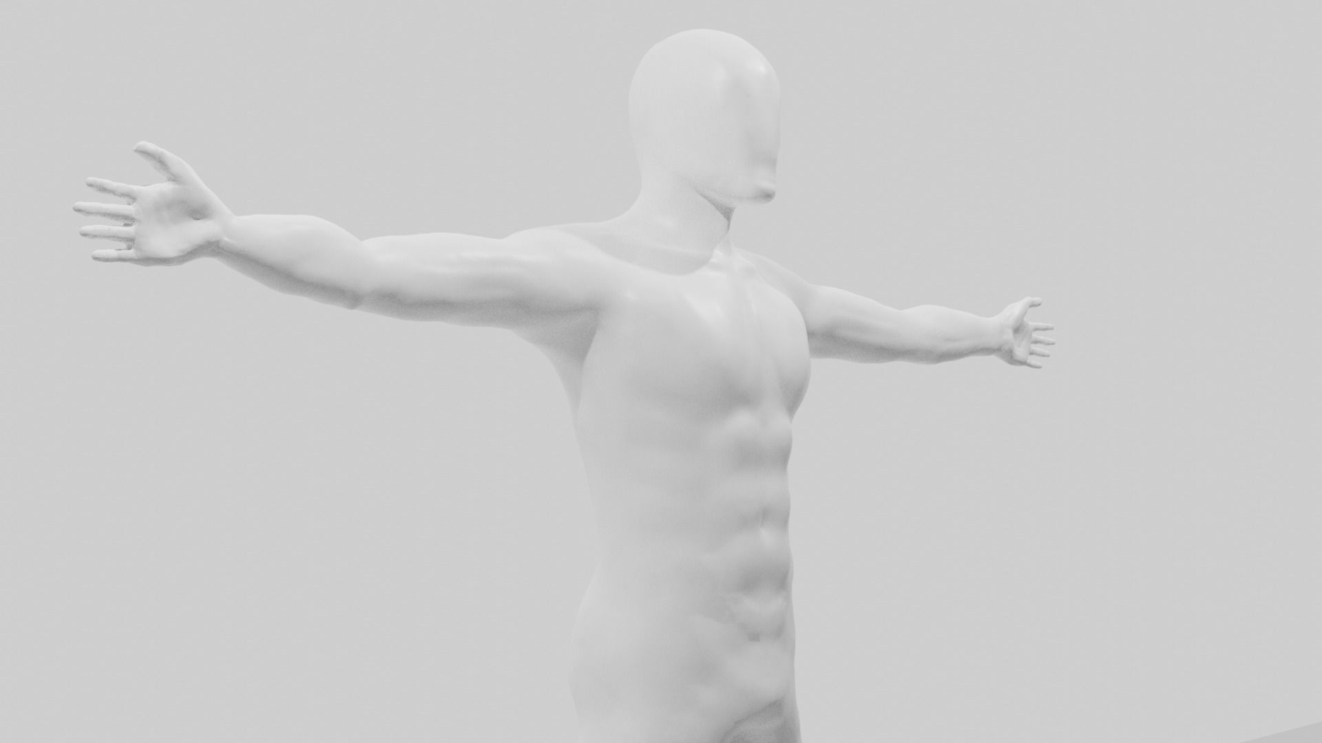 man mannequin 3D model_1
