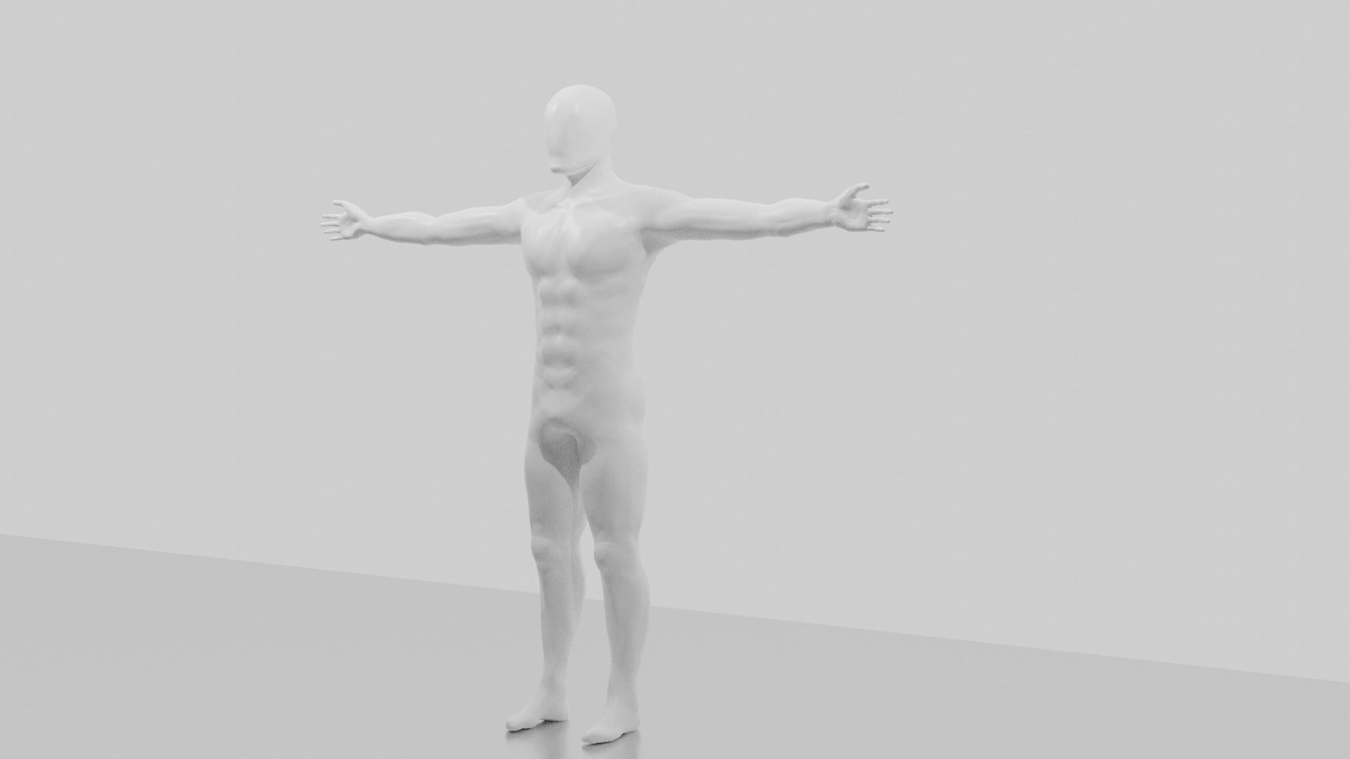 man mannequin 3D model_2
