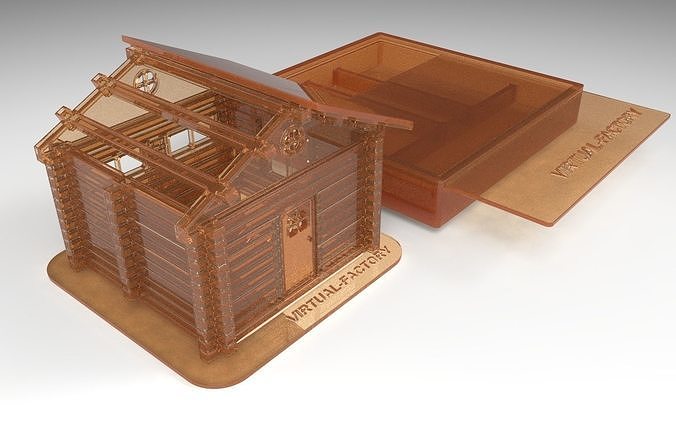  Plastic house prefabricated 3d print model 3D print model