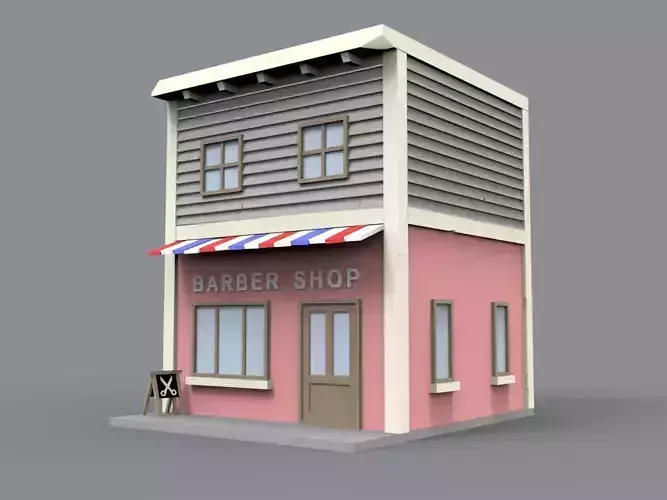 Barber shop block building