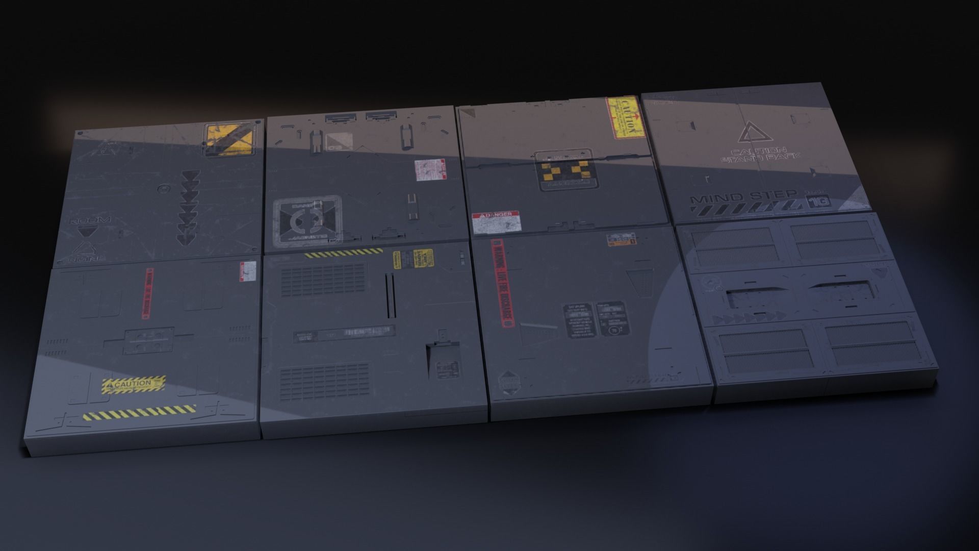 sci fi asset with textures 3D model_2