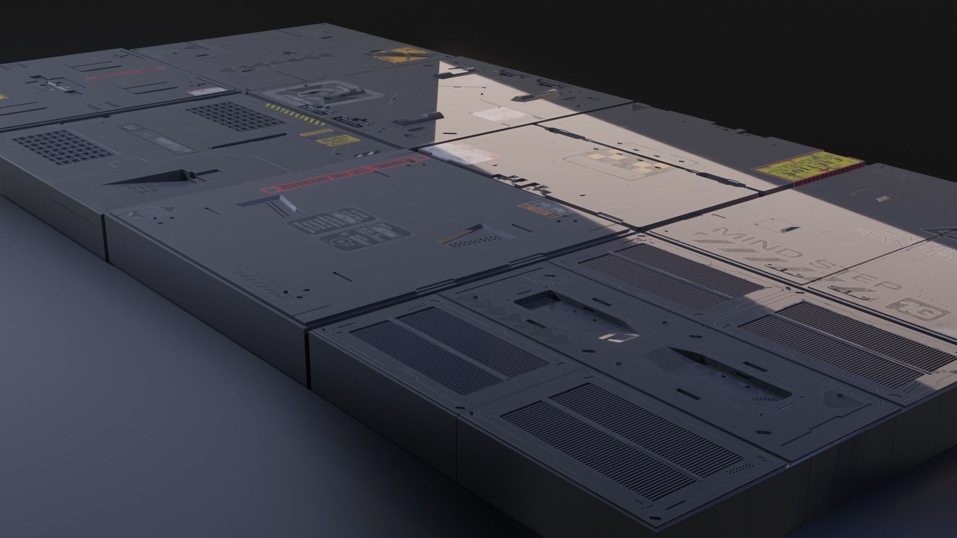 sci fi asset with textures 3D model_1