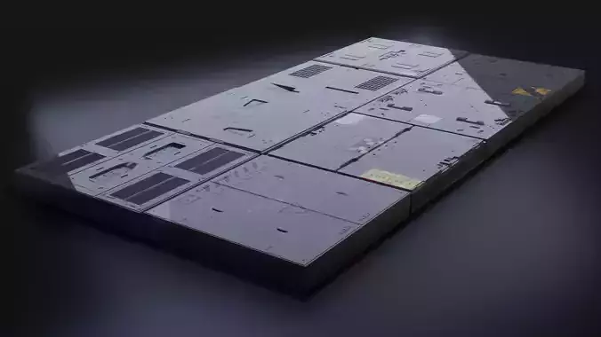 sci fi asset with textures 3D model